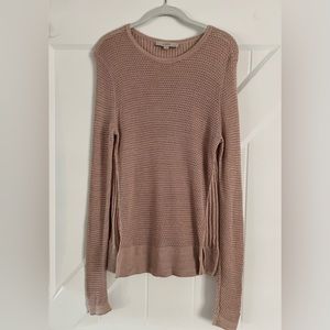 LOFT Small blush pink, light, waffle knit sweater